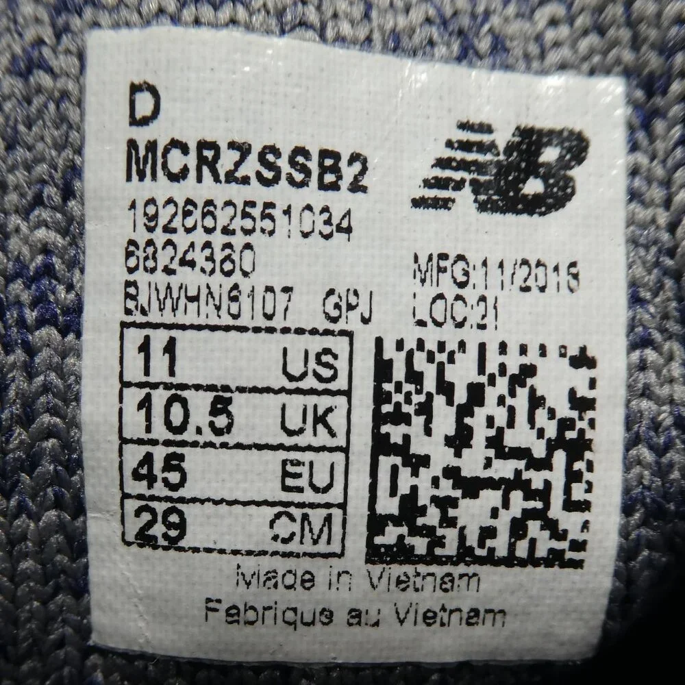 NB New Balance Fresh Foam Cruz V2 Blue Knit Trainers Sneakers
